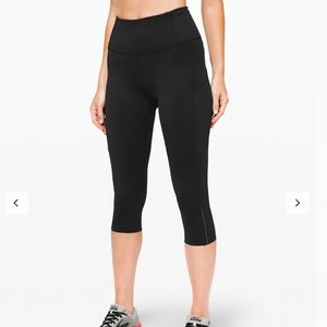 Lululemon Fast and Free Crop II 19" Nulux